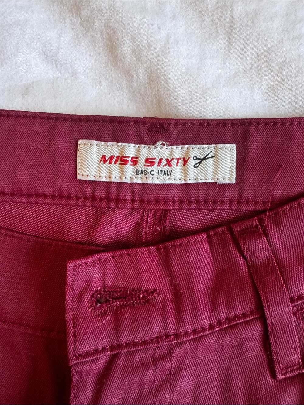 Miss Sixty Burgundy Boot-Cut Jeans